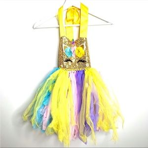 Unicorn Costume Dress Up Multi Color